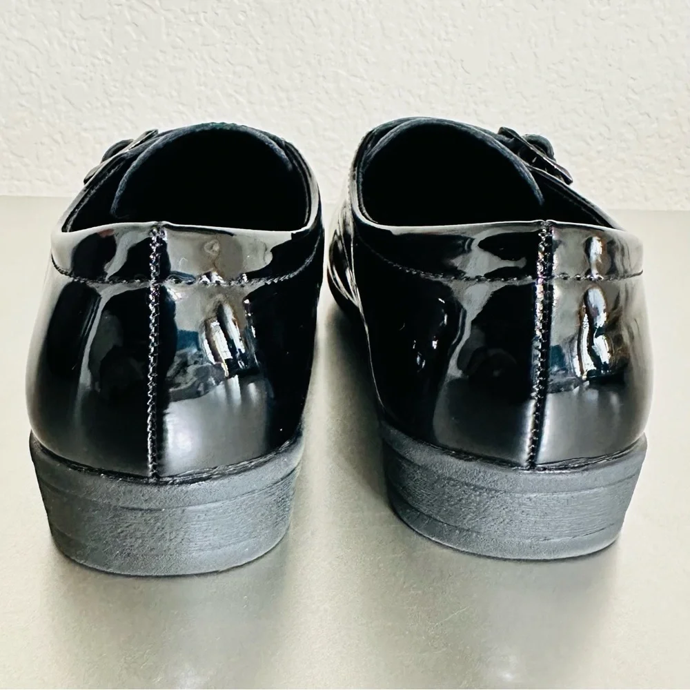 Boys Black Patent Dress Shoes Size 13C Kids Monk Strap Formal Church Wedding